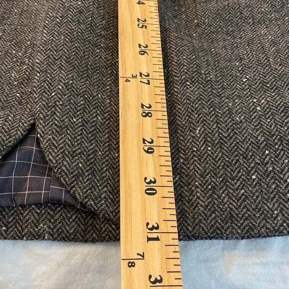 Made by Cam Newton Charcoal Herringbone Sport Coat Size 44R - Picture 6 of 8
